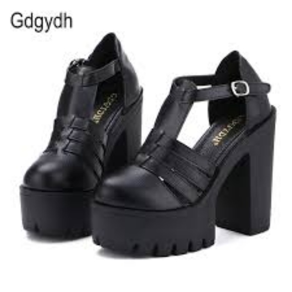 GDGYDH Shoes - New GOTHIC Fashion High Platform Sandals Women